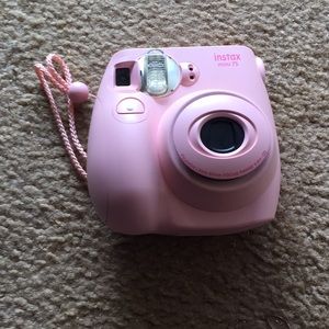 Pink instax camera